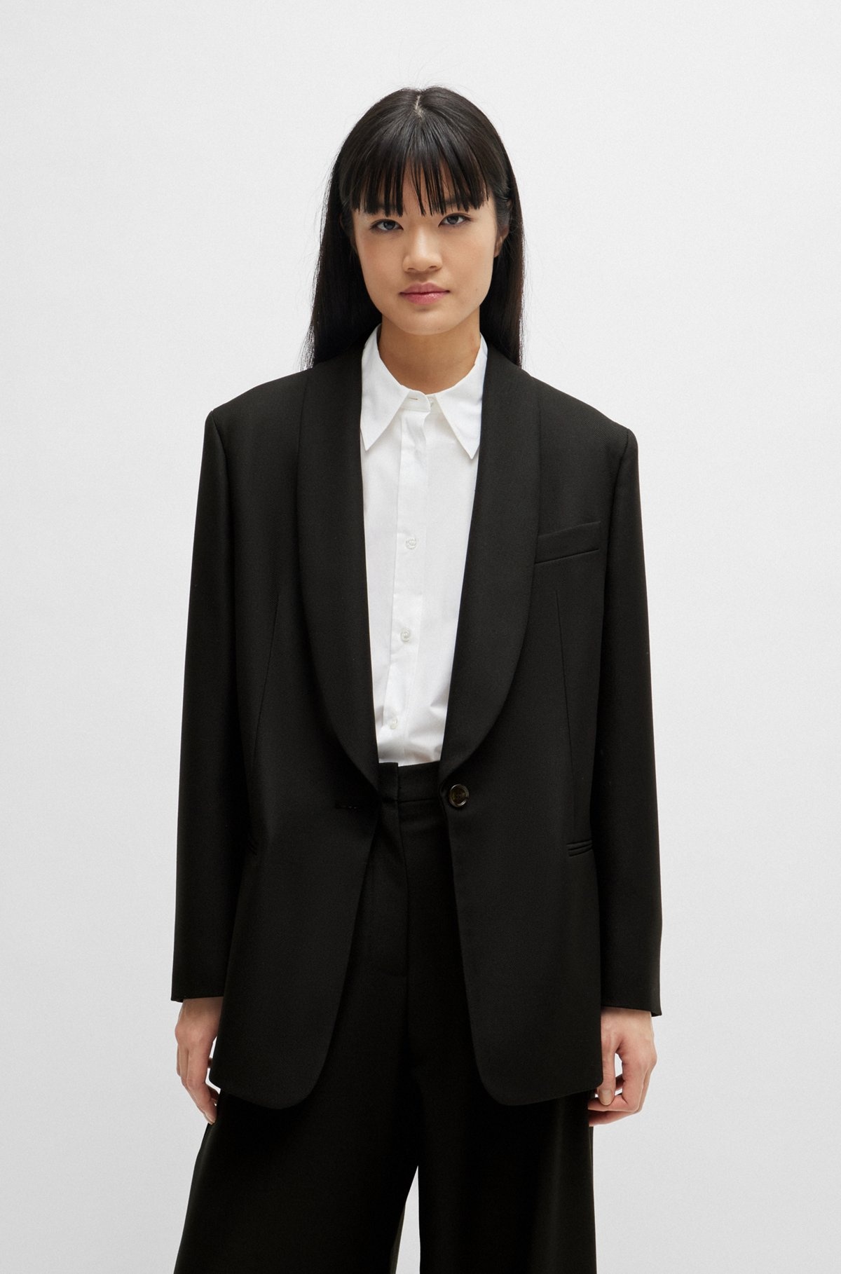 OVERSIZE-FIT JACKET IN VIRGIN-WOOL TWILL - 2