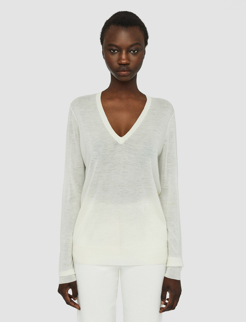 Cashair V Neck Jumper 3