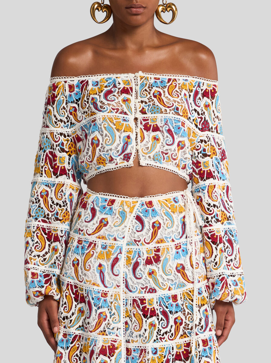 PAISLEY MACRAMÉ TOP - 2
