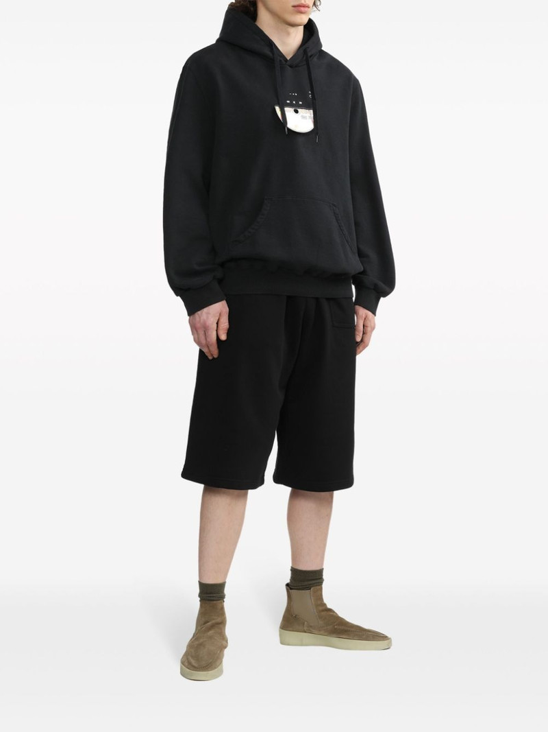 doublet CD-R embroidered cotton hoodie outlook