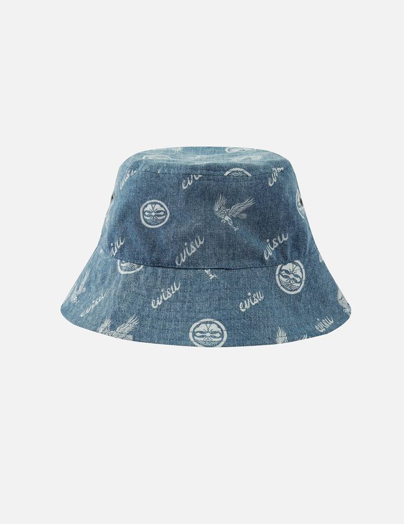 SEAGULL EMBROIDERY REVERSIBLE BUCKET HAT 6