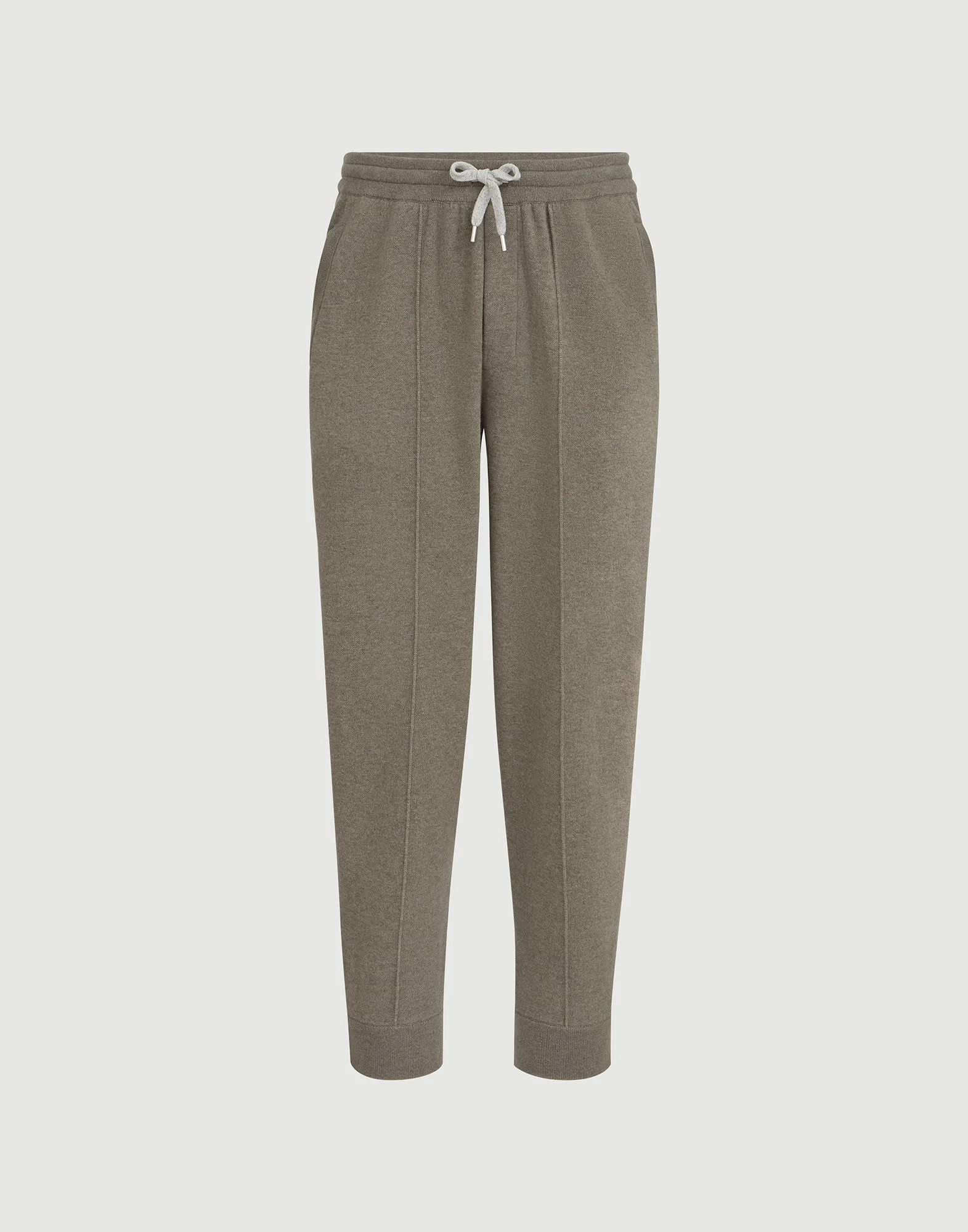 Cashmere double knit trousers with crête detail and elasticated zipper cuffs - 1