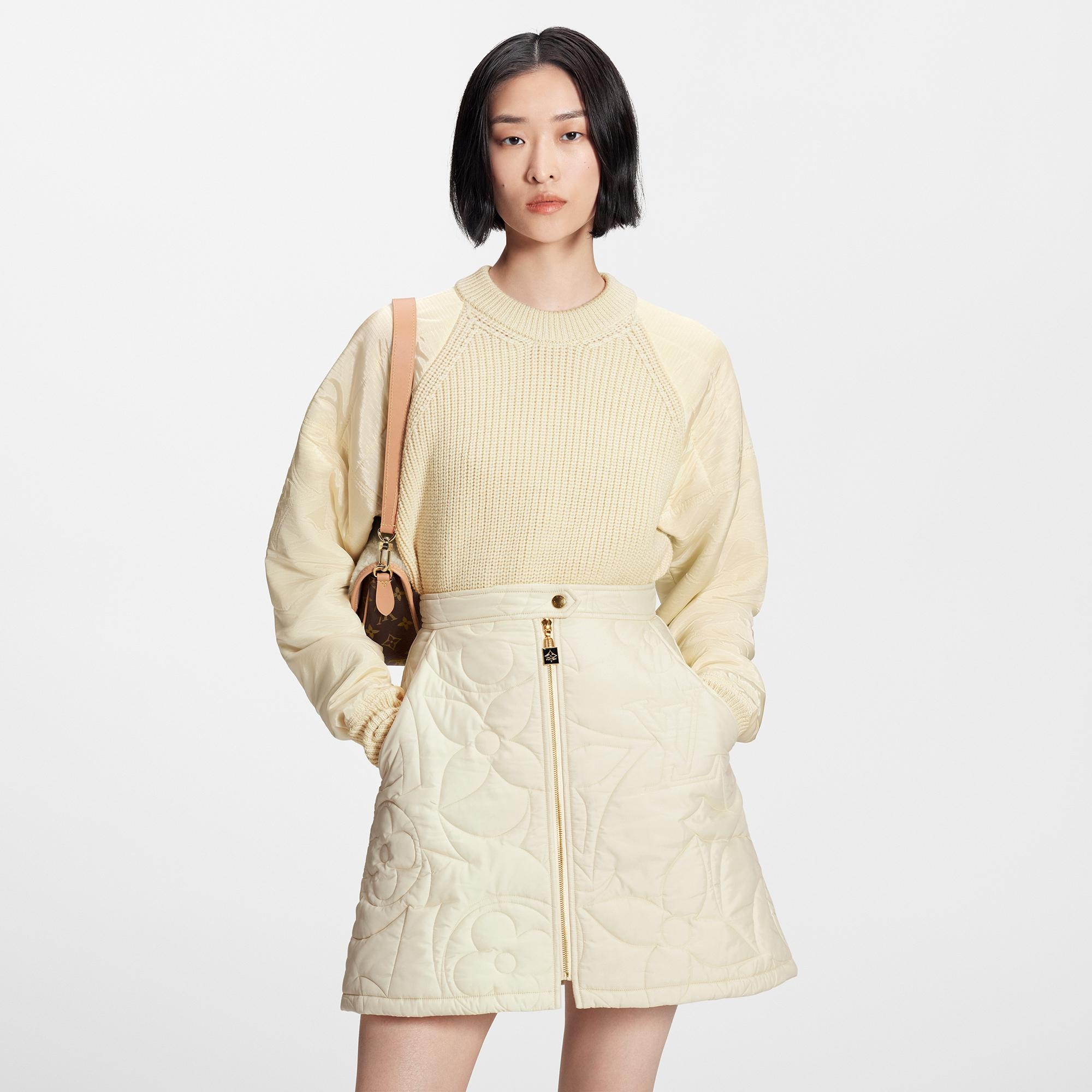 Quilted Monogram Mini Skirt - 5