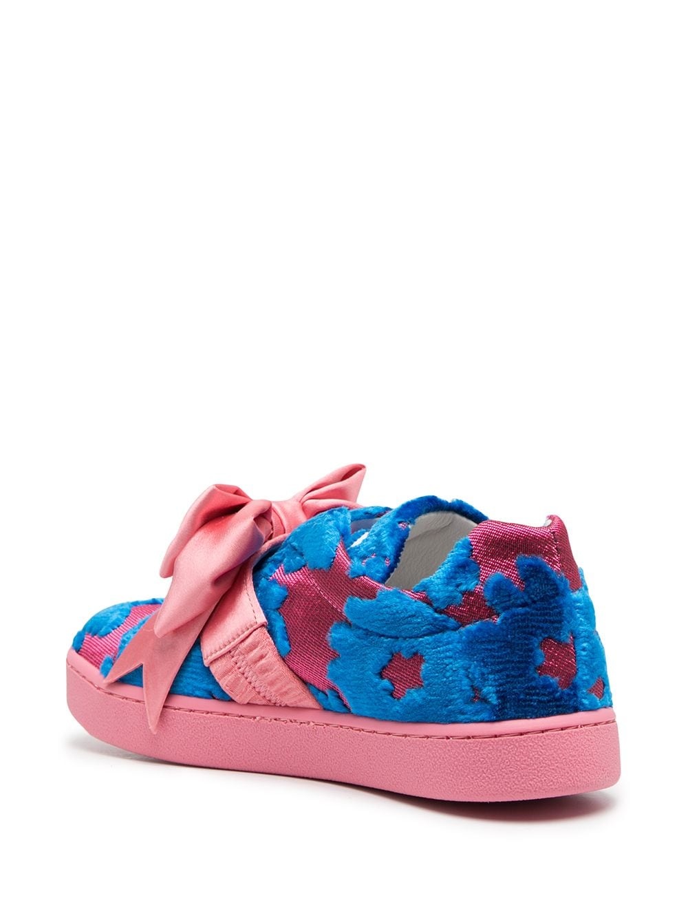 patterned bow detail sneakers - 3