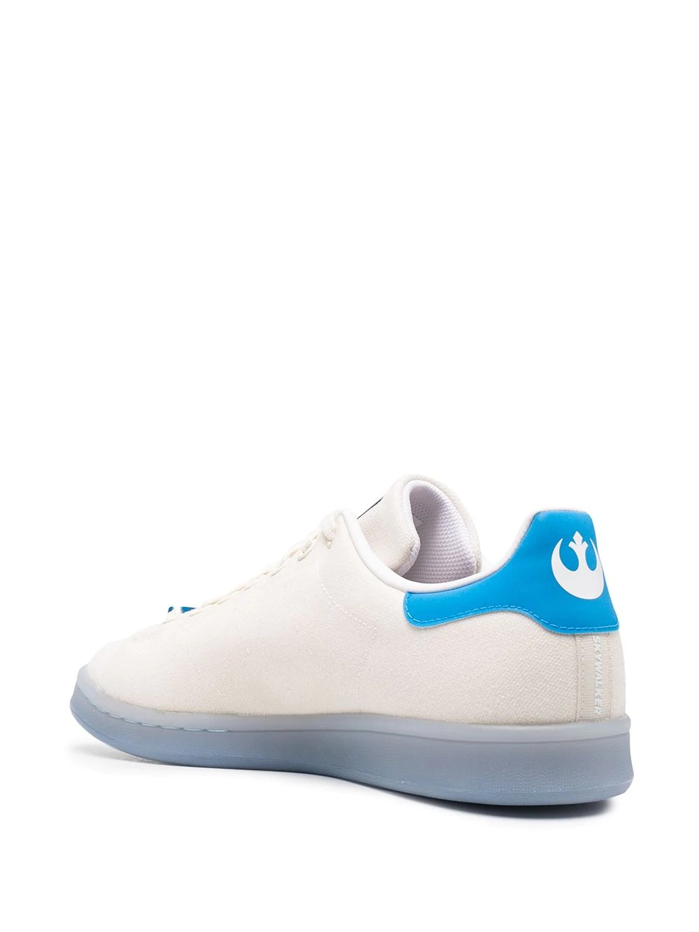 low-top canvas trainers - 3