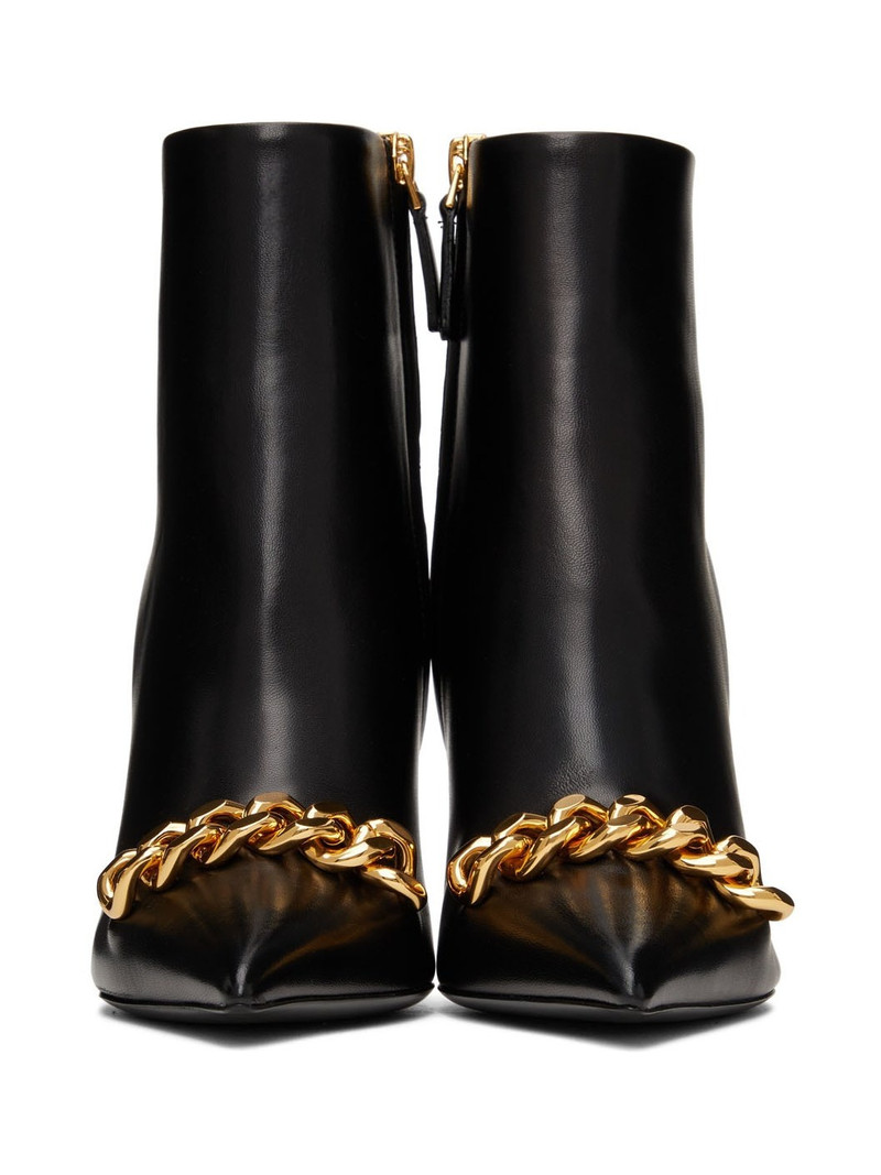 Black Iconic Chain Boots 1