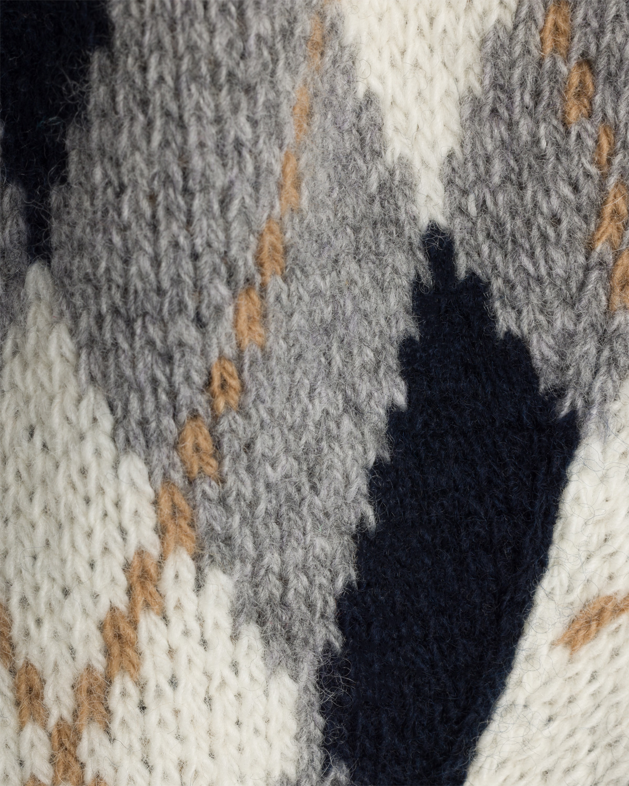 Argyle knit beanie - 2