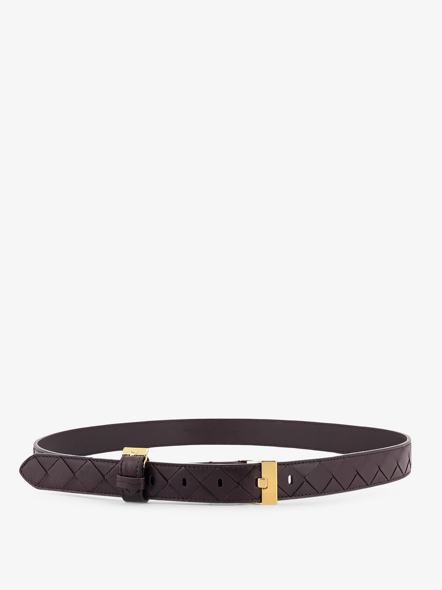 Leather Belt With Intrecciato Motif - 1