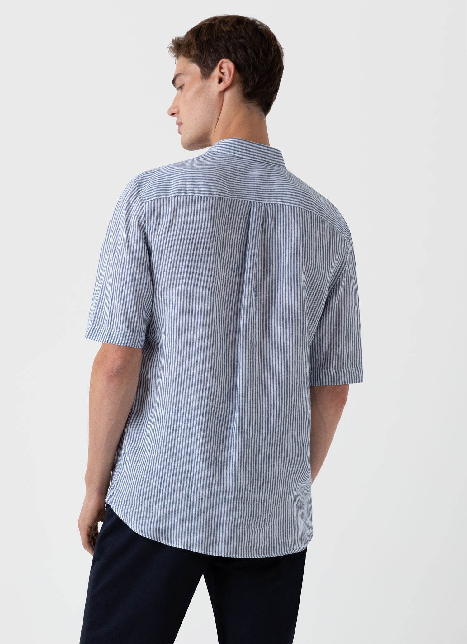 Italian Linen Short Sleeve Shirt - 4