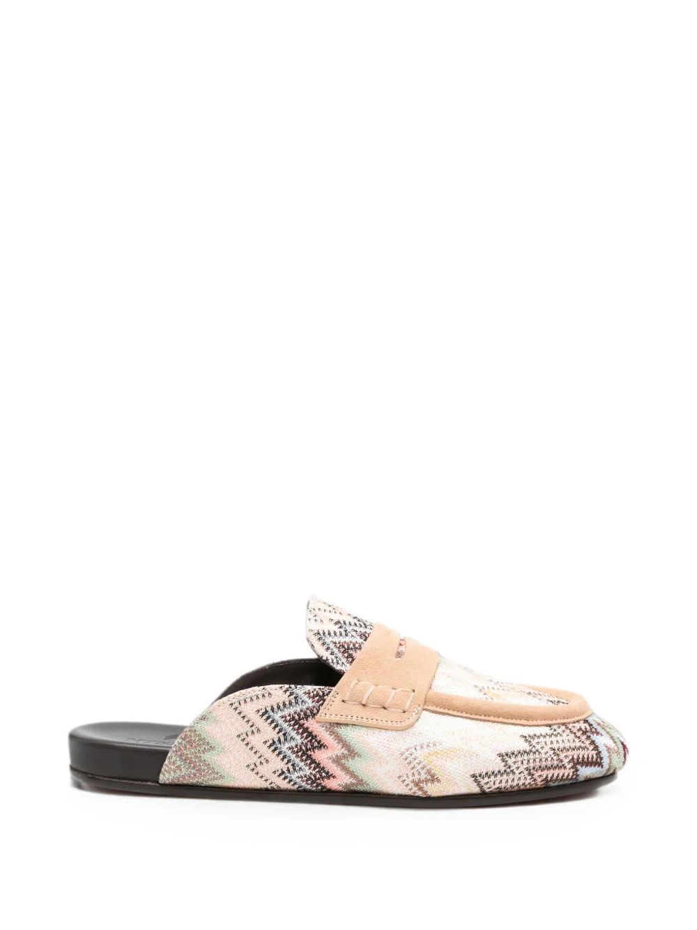 zigzag-knit loafers - 1