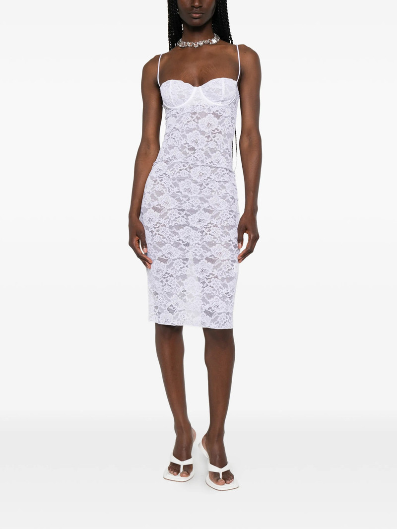 Oséree Oséree Lace-overlay Underwired Dress outlook