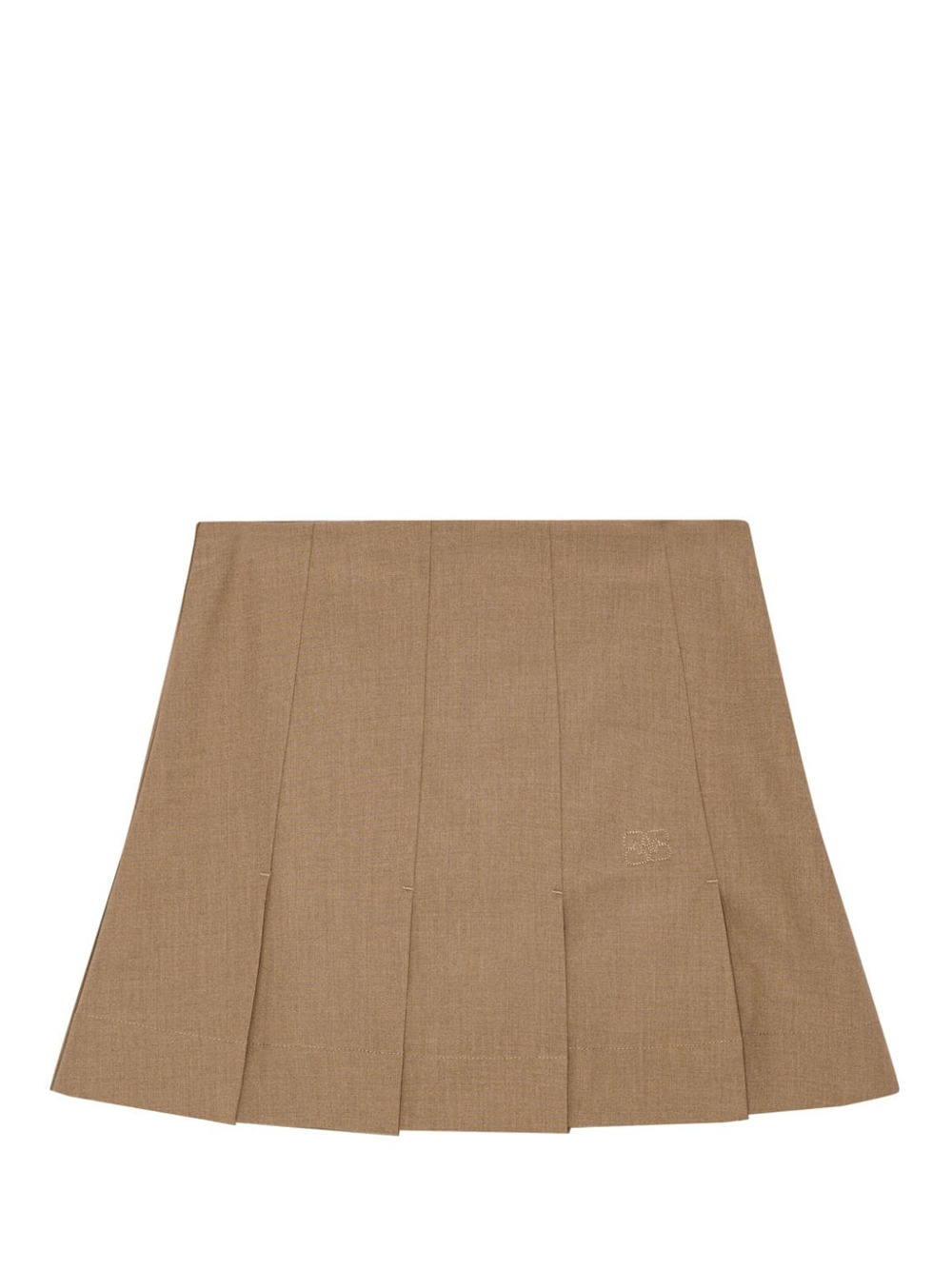 Drapey Melange Mini Skirt - 1