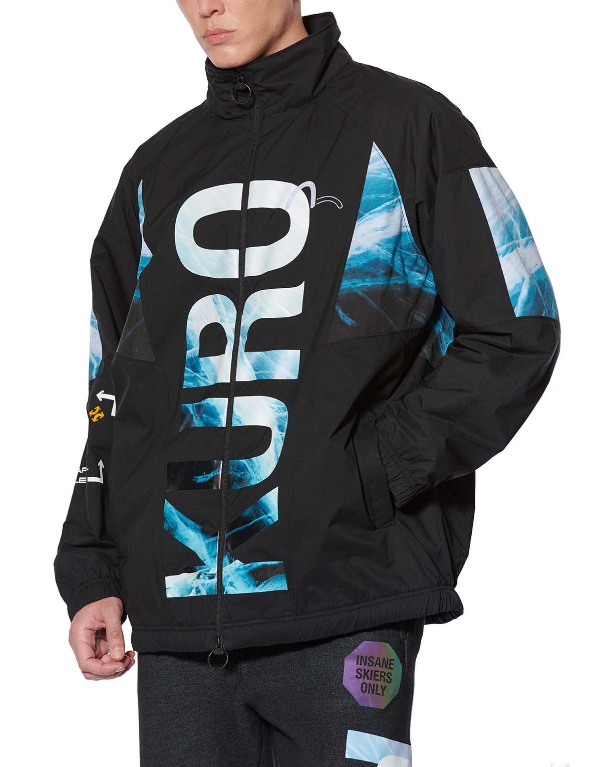 Glacier Logo Print Padded Windbreaker - 3