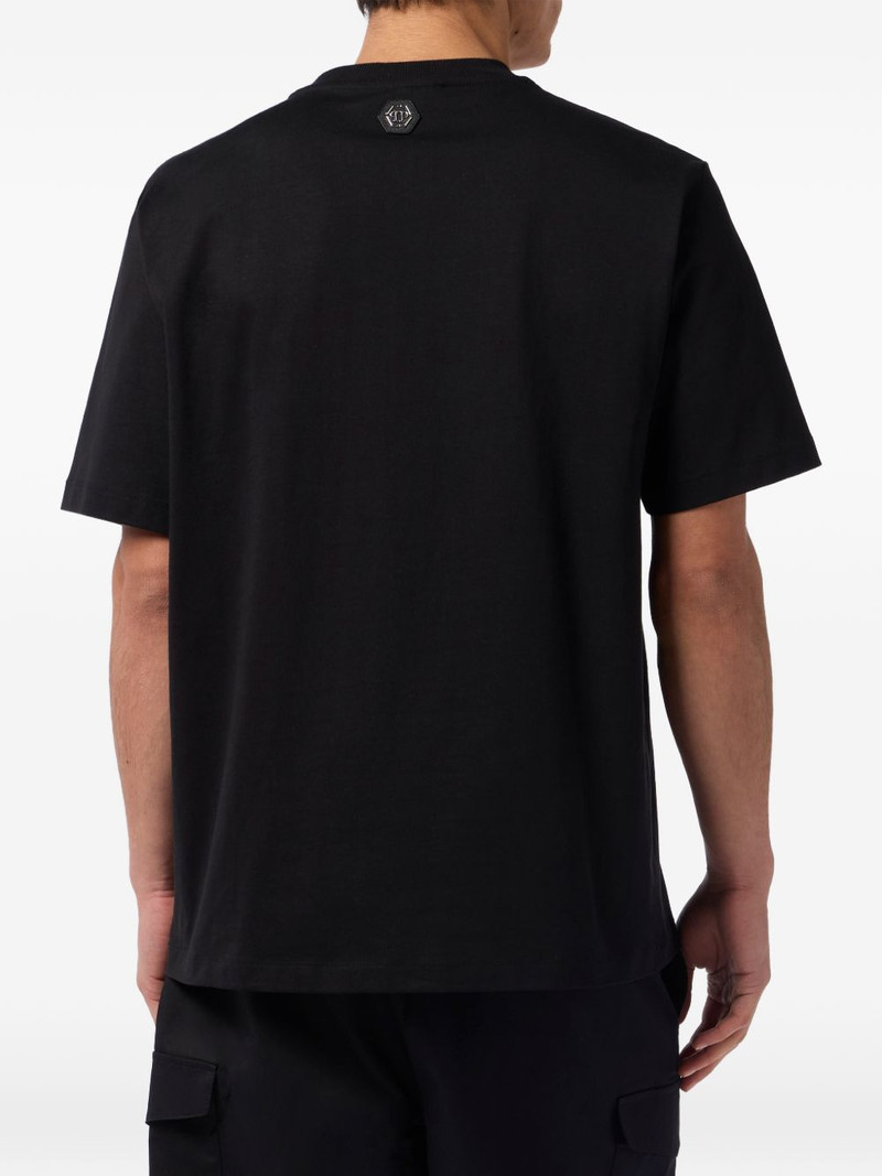 round-neck skull-graphic T-shirt 4