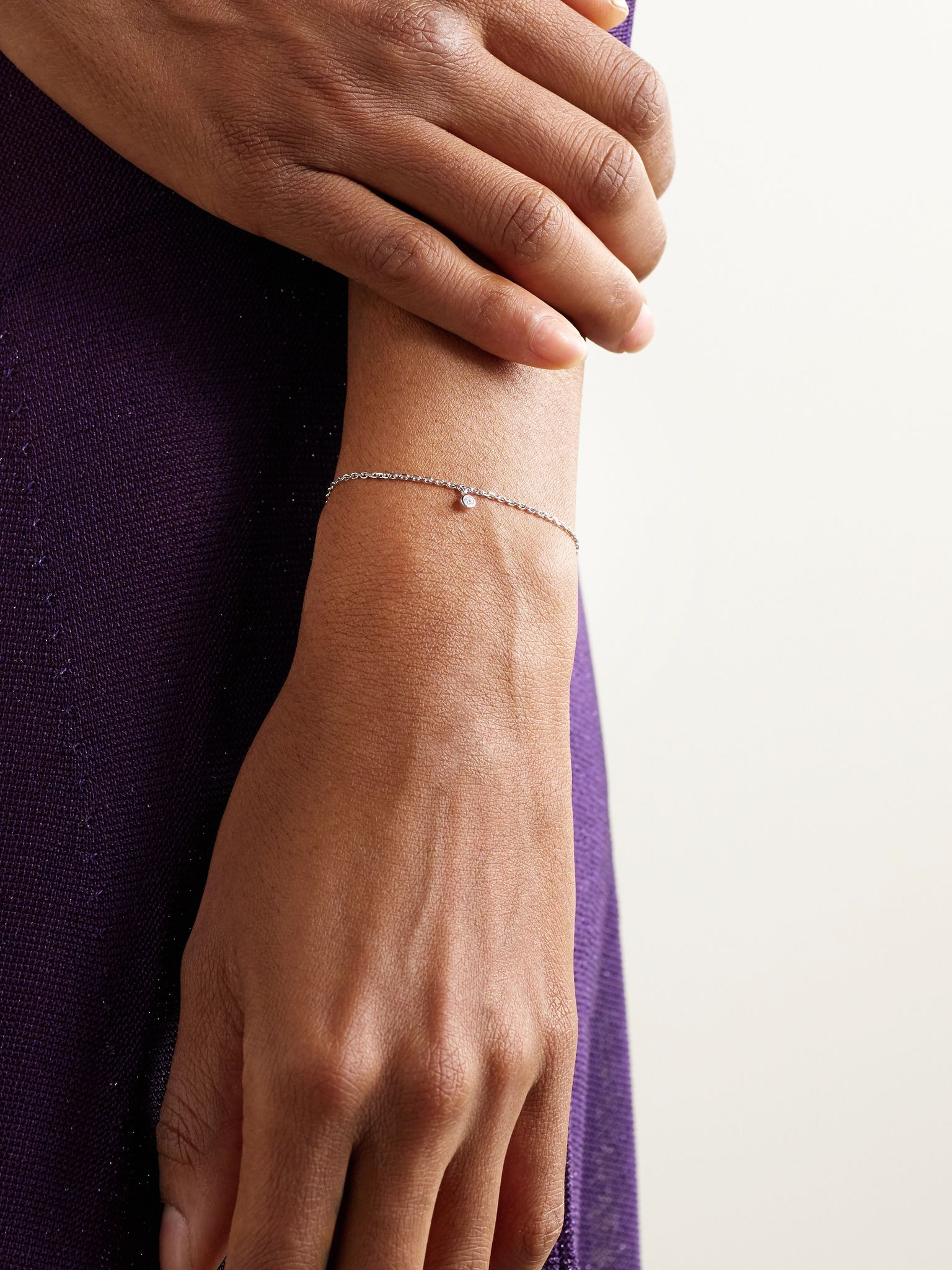 My First De Beers Clea 18-karat white gold diamond bracelet Silver - 2