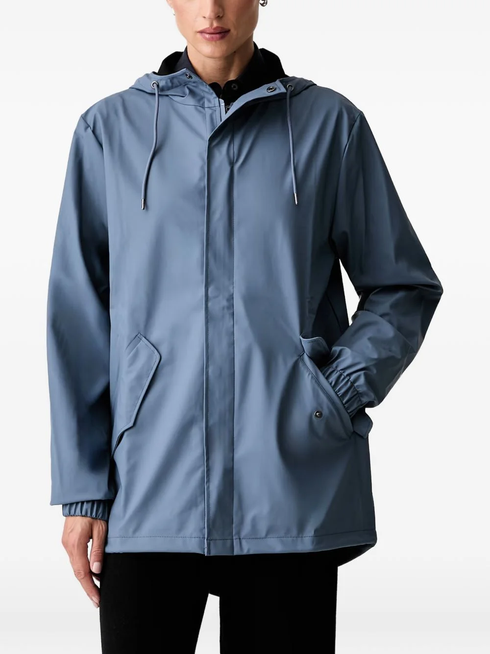 hooded fishtail coats - 1