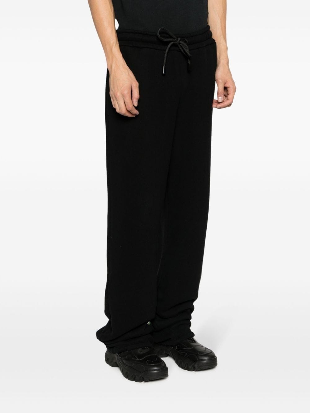 Diag-stripe cotton track pants - 4