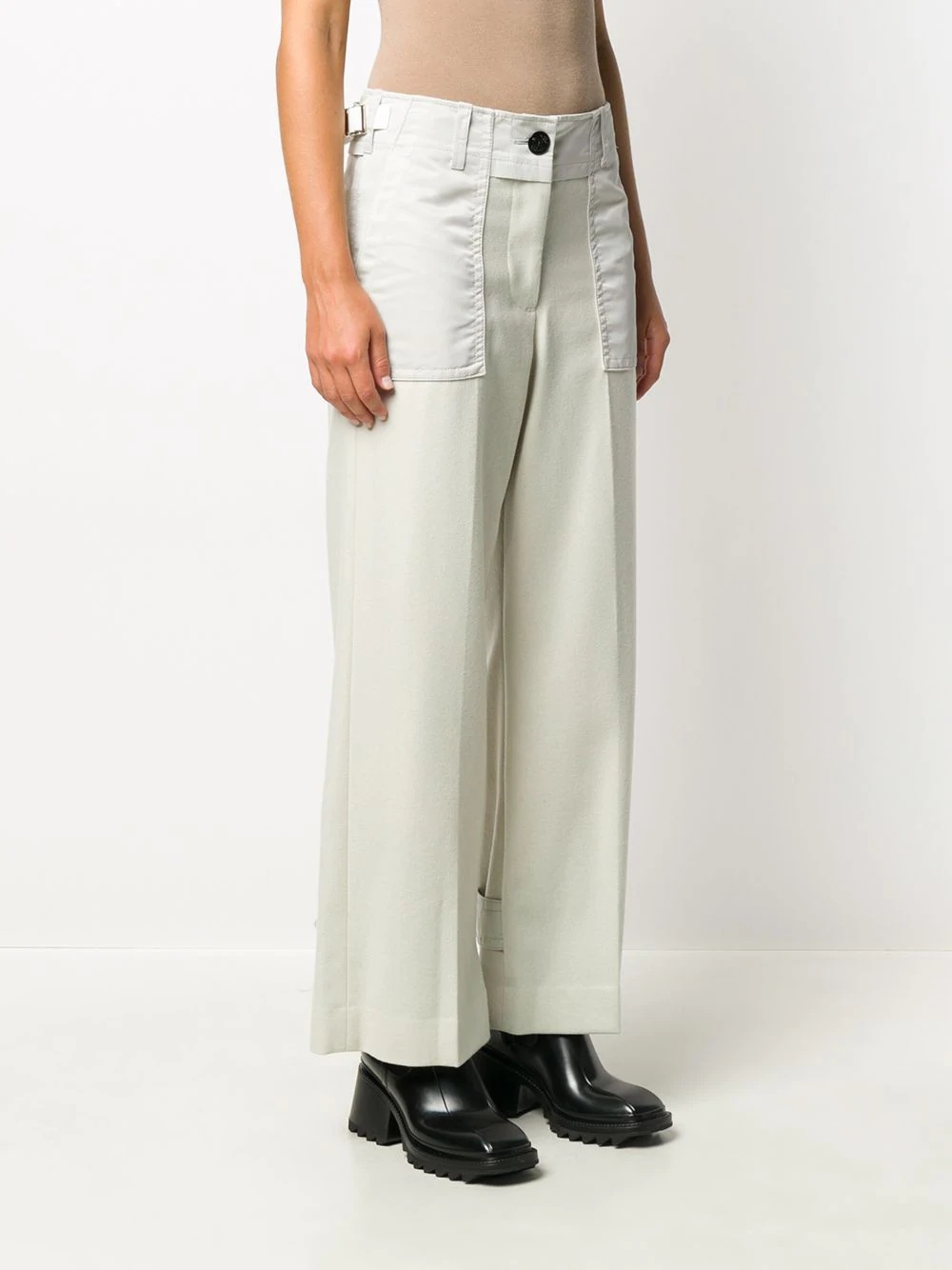 wide-leg tailored trousers - 3