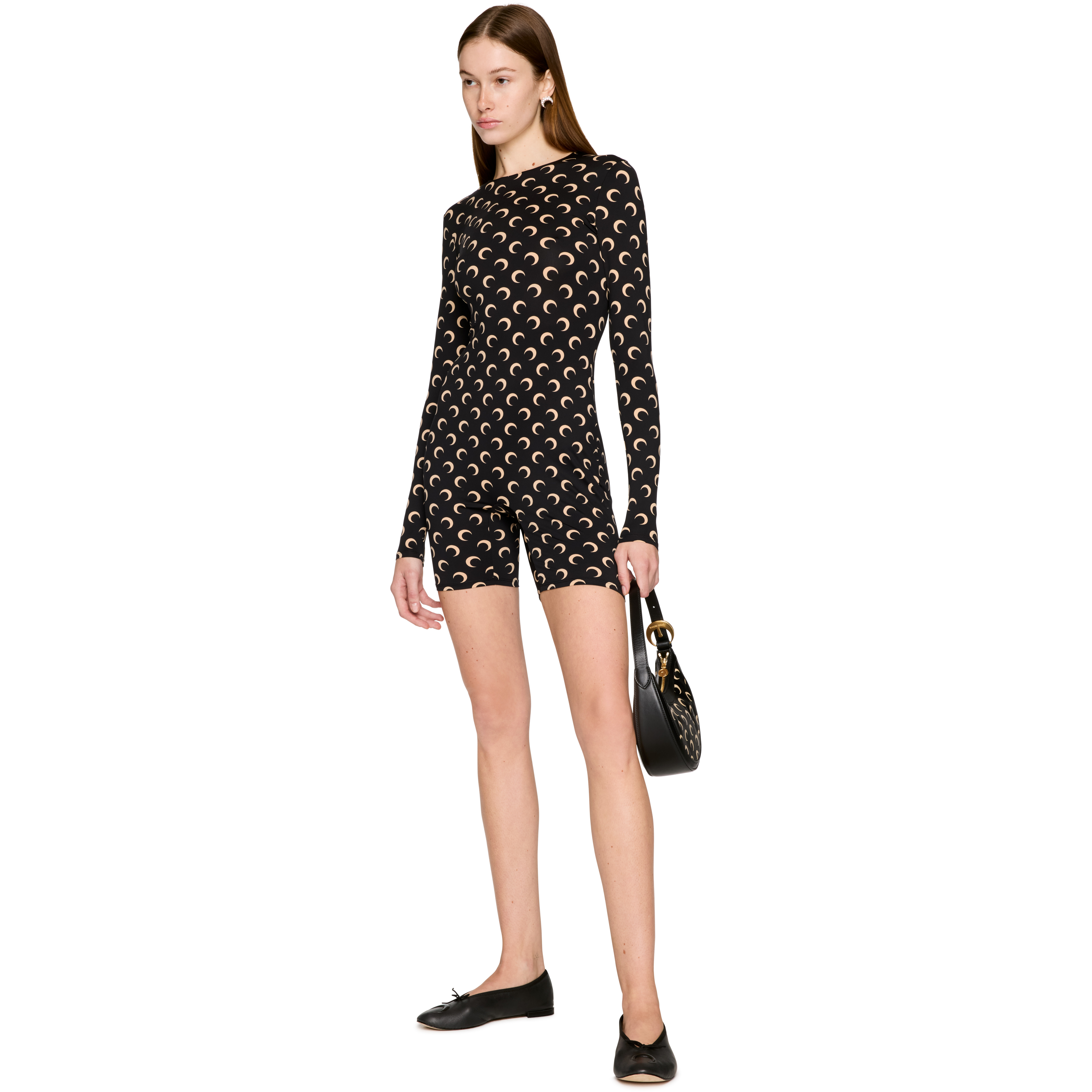 Recycled Moon Jersey Short Catsuit - 4