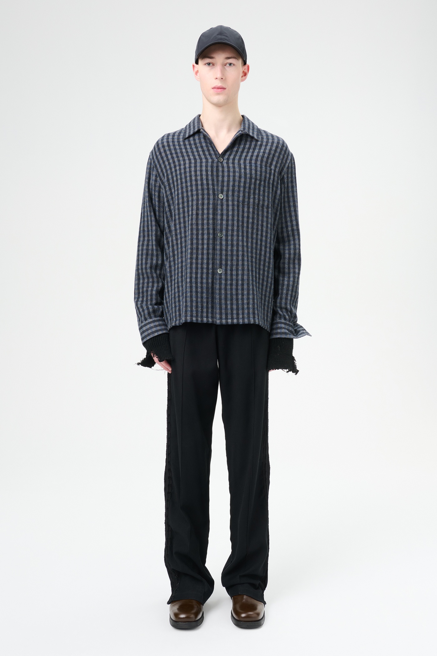 Heusen Shirt Principal Check Rural Wool - 2