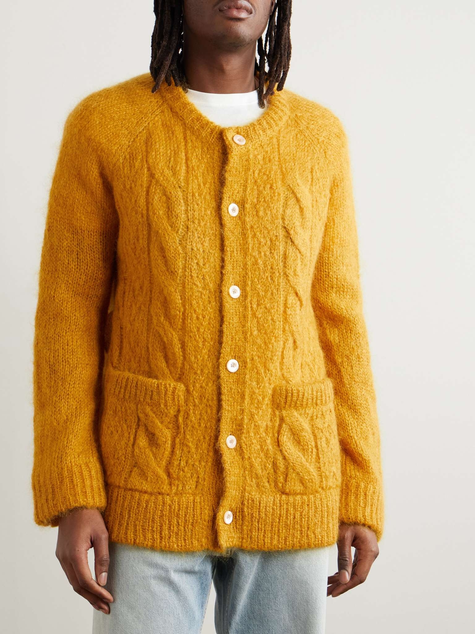 Cable-Knit Mohair-Blend Cardigan - 3