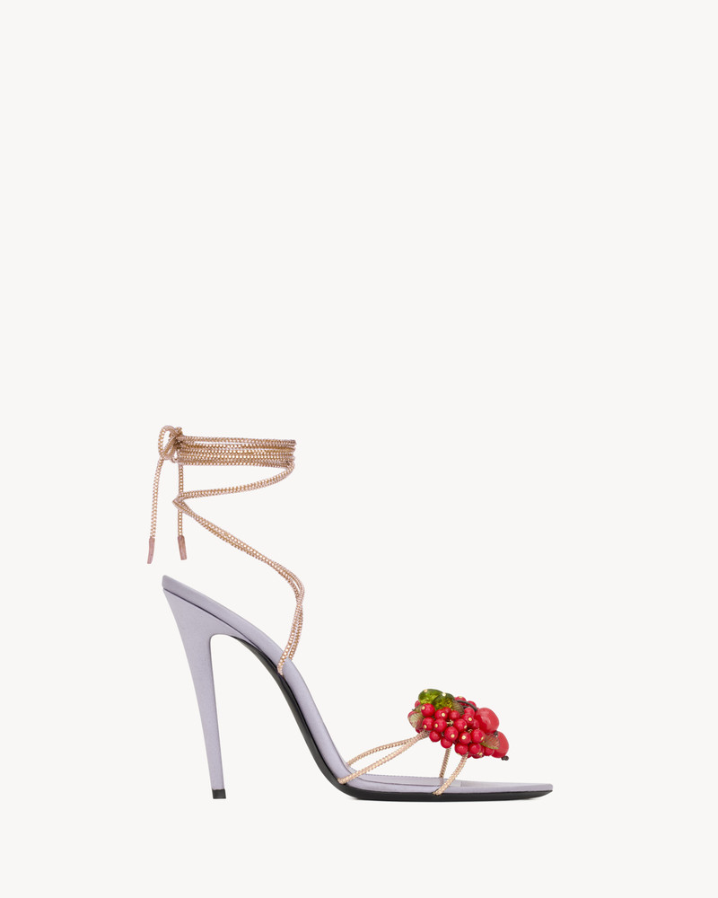 MON CHÉRI SANDALS IN SUEDE AND RHINESTONES 1