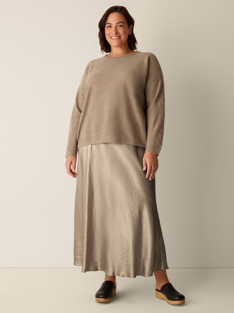 Fine Felted Wool Crew Neck Top in Regenerative Wool 6