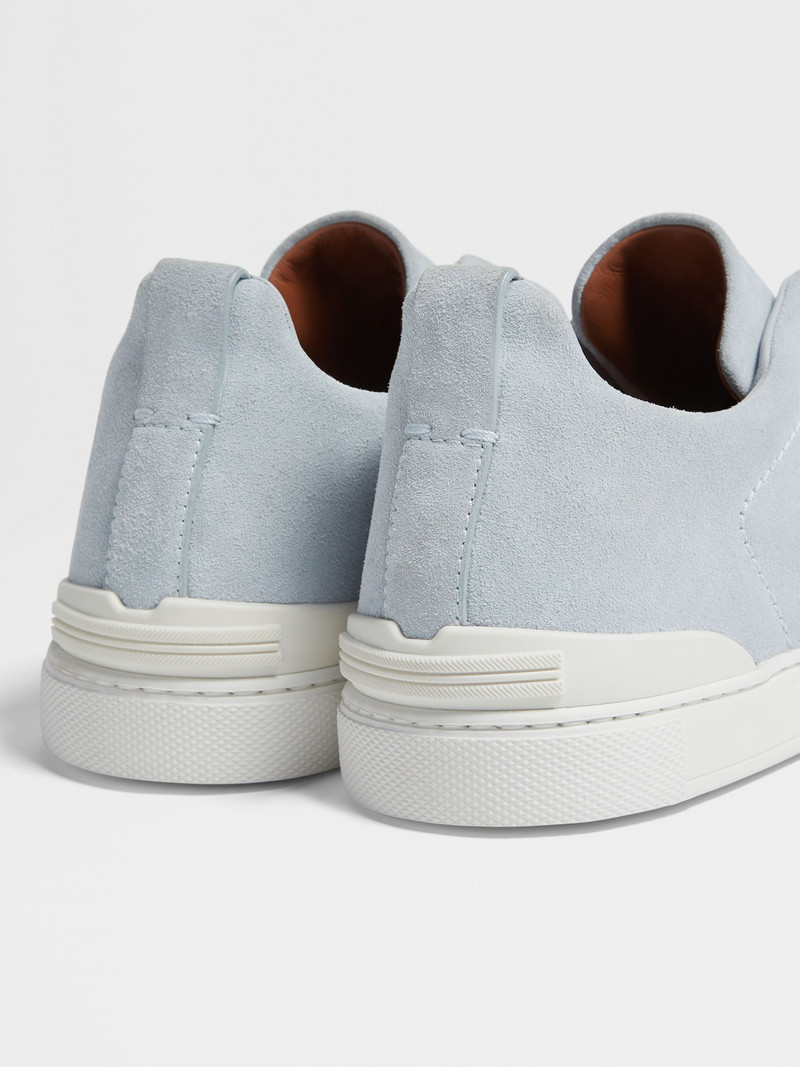 ZEGNA LIGHT BLUE SUEDE TRIPLE STITCH™ SNEAKERS outlook