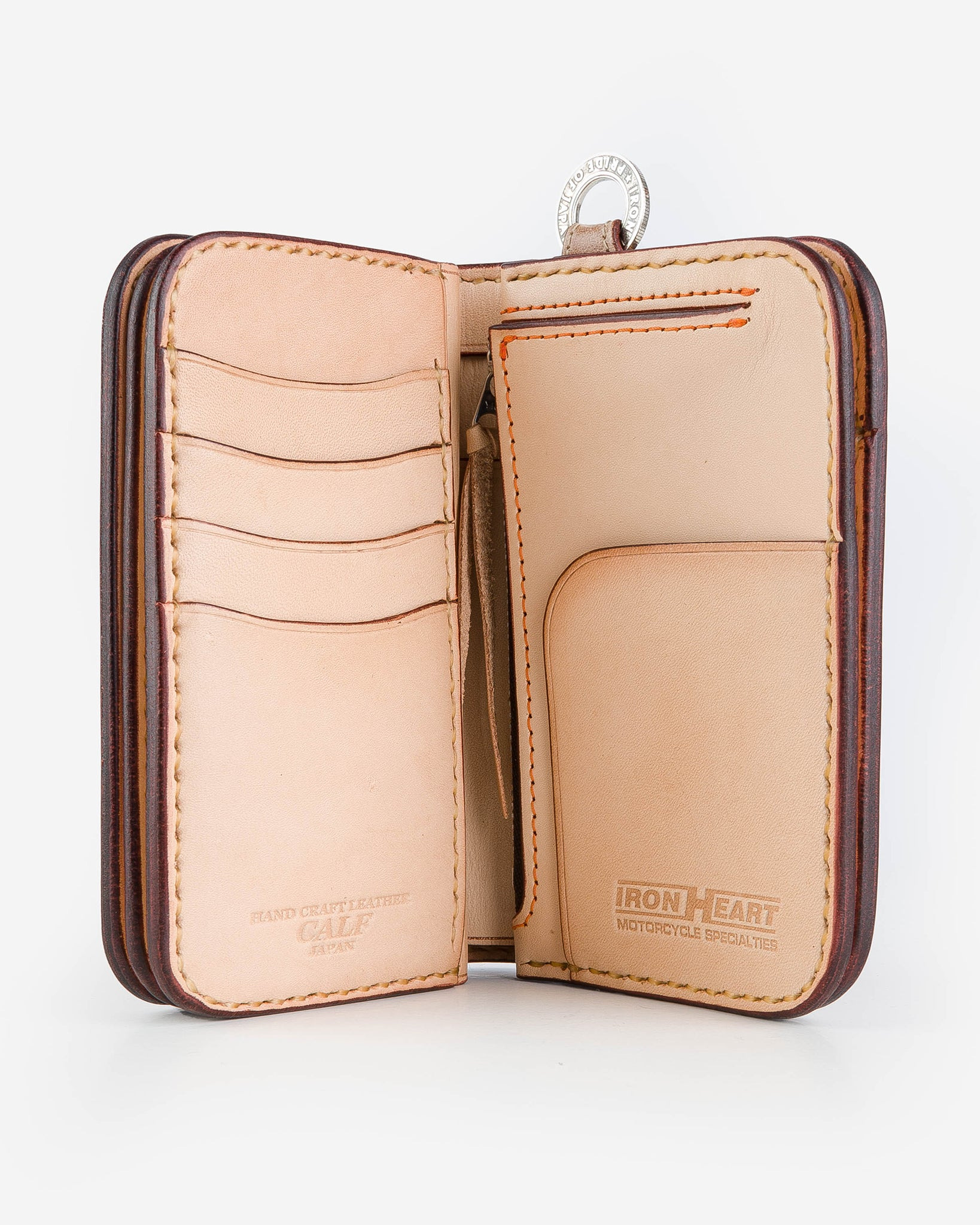 IHG-02-NAT Medium Shell Cordovan Wallet - Natural - 4