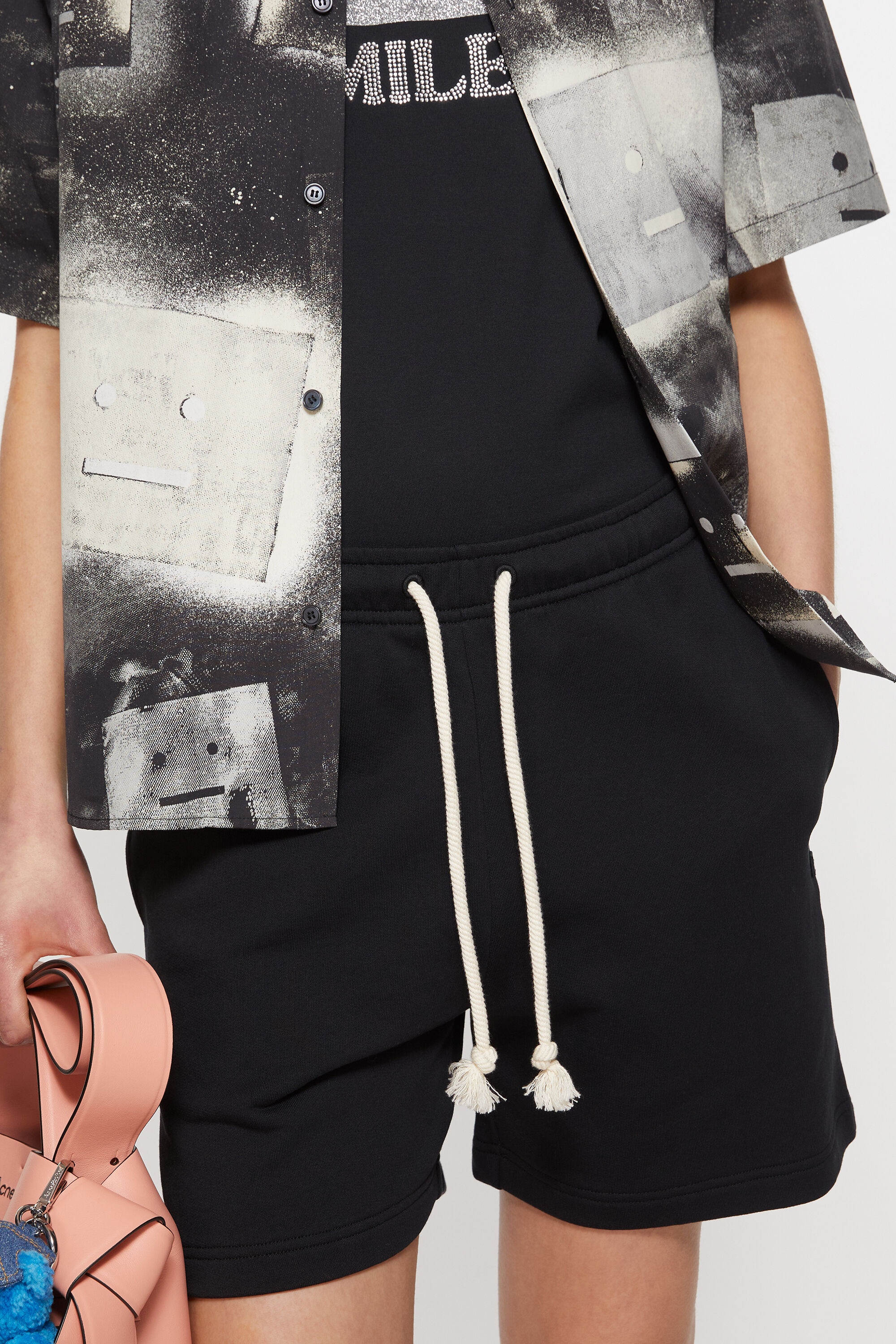 Fleece shorts - Black - 5