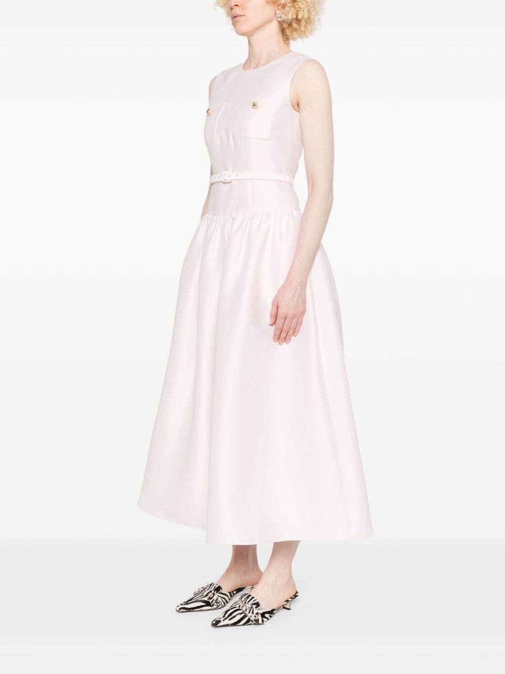 taffeta midi dress - 3