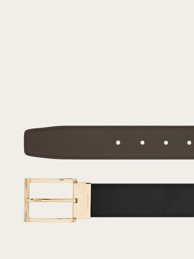 FERRAGAMO Reversible and adjustable Gancini belt outlook