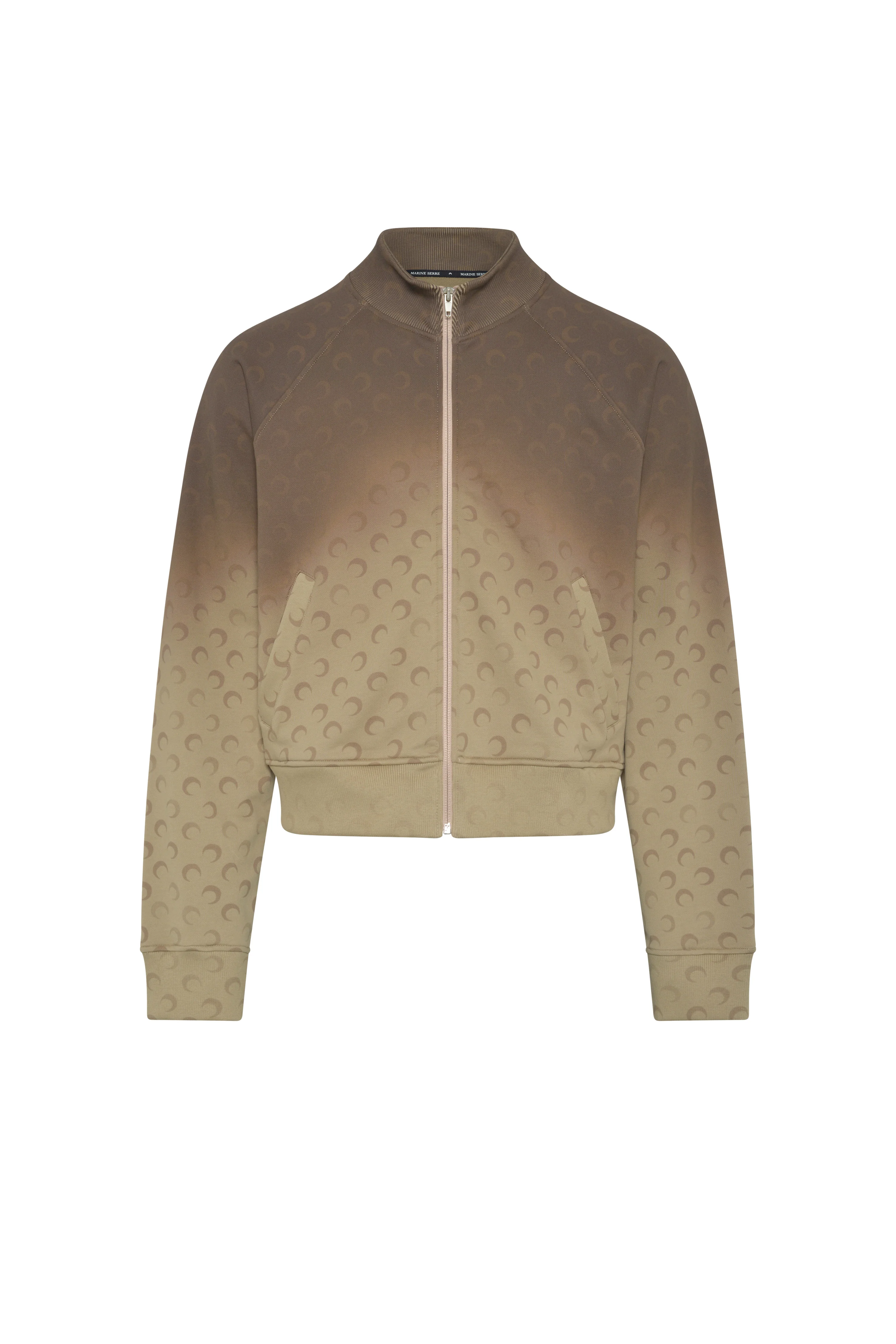 Faded moon zipped sweatshirt organic cotton - 1