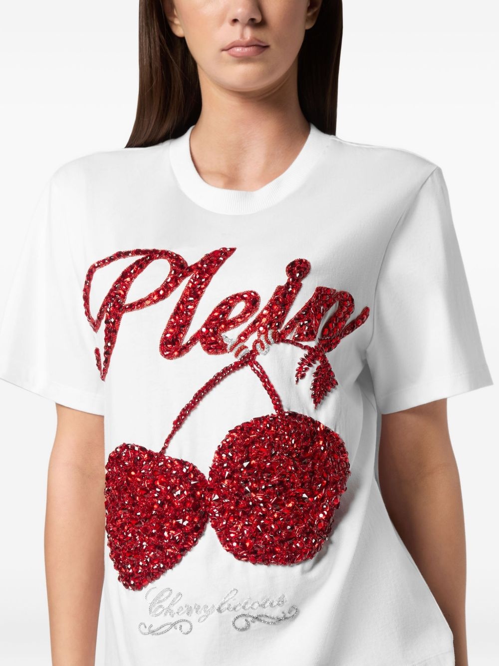 crystal-embellished T-shirt - 4