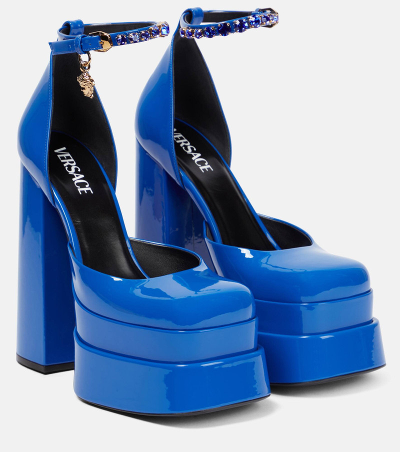 Medusa Aevitas patent leather platform pumps - 1
