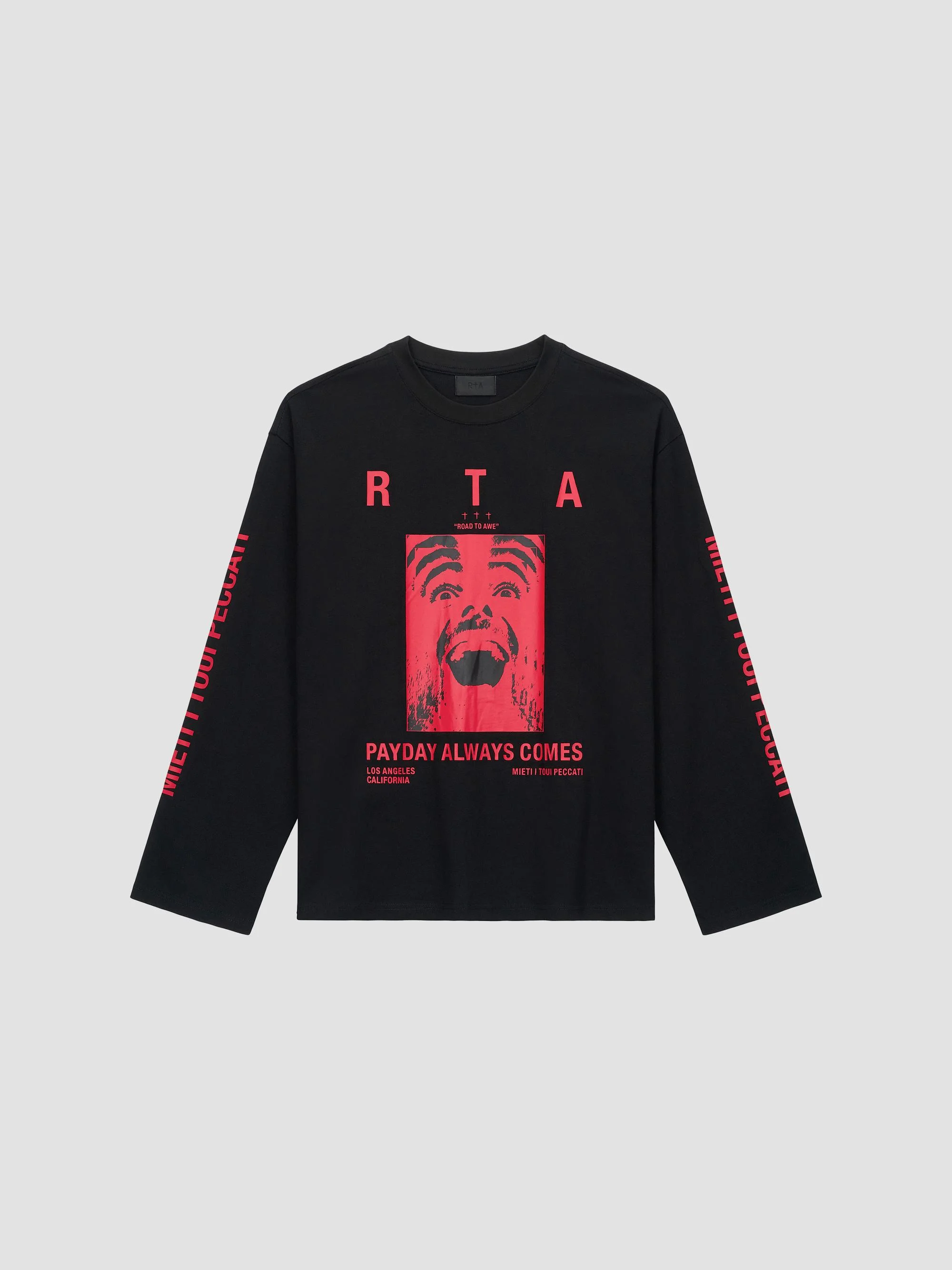 Men's Curva Ultra Marceau Oversized Long-Sleeve Shirt - Black Payday - 1