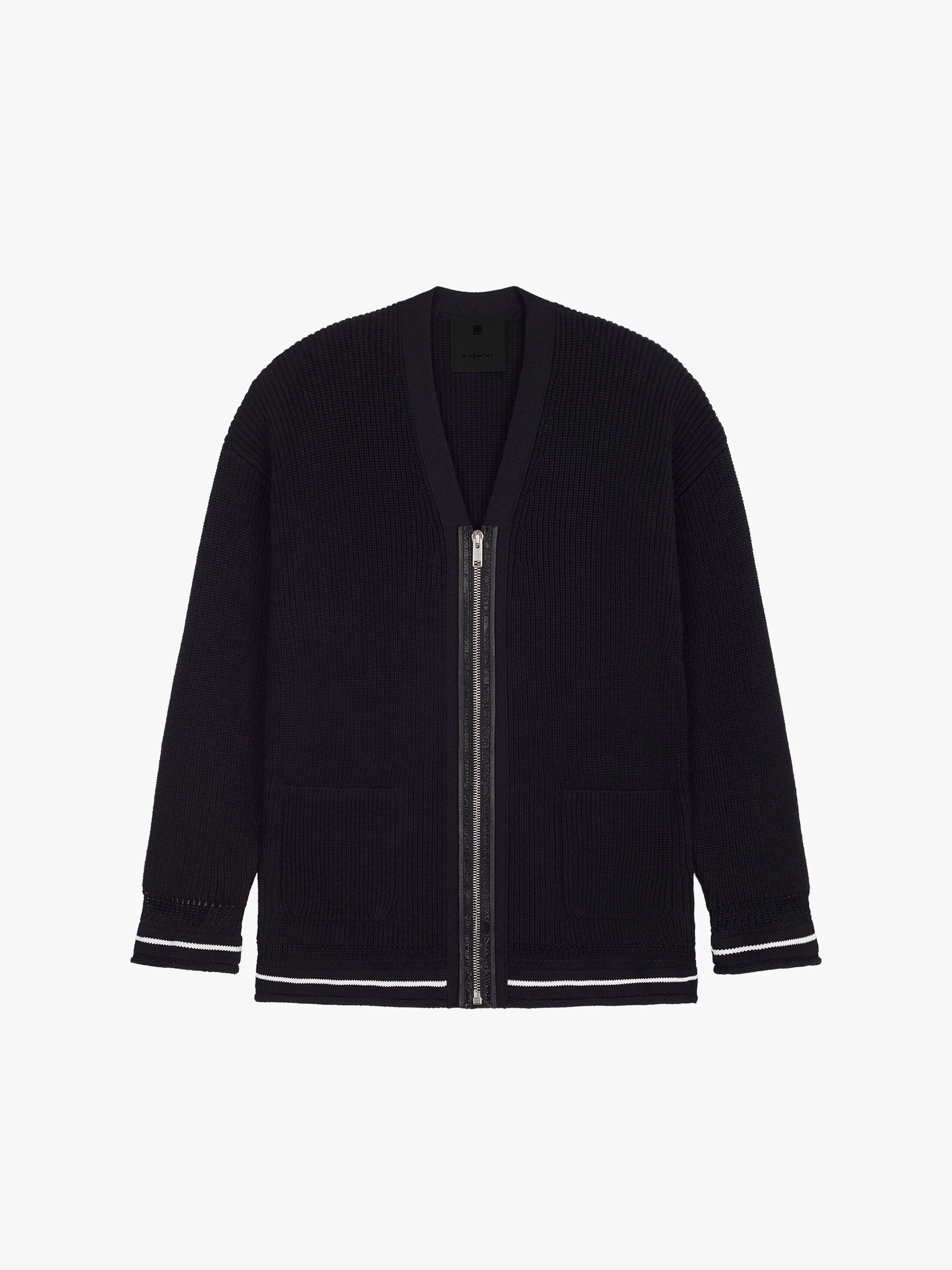 GIVENCHY ZIPPED CARDIGAN IN WOOL - 1