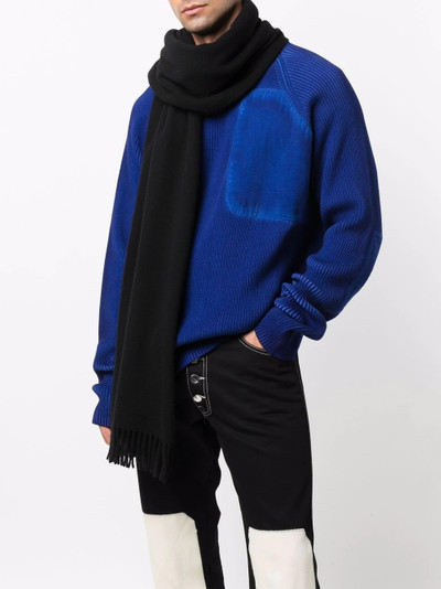 Étude fringed-hem knit scarf outlook