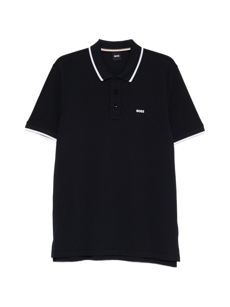 tipped short-sleeve polo shirt 1