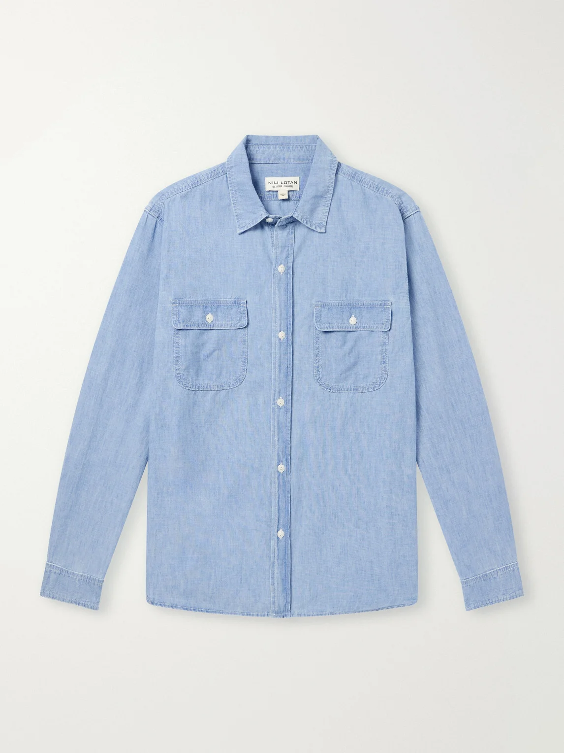 Callum Cotton-Chambray Shirt - 1