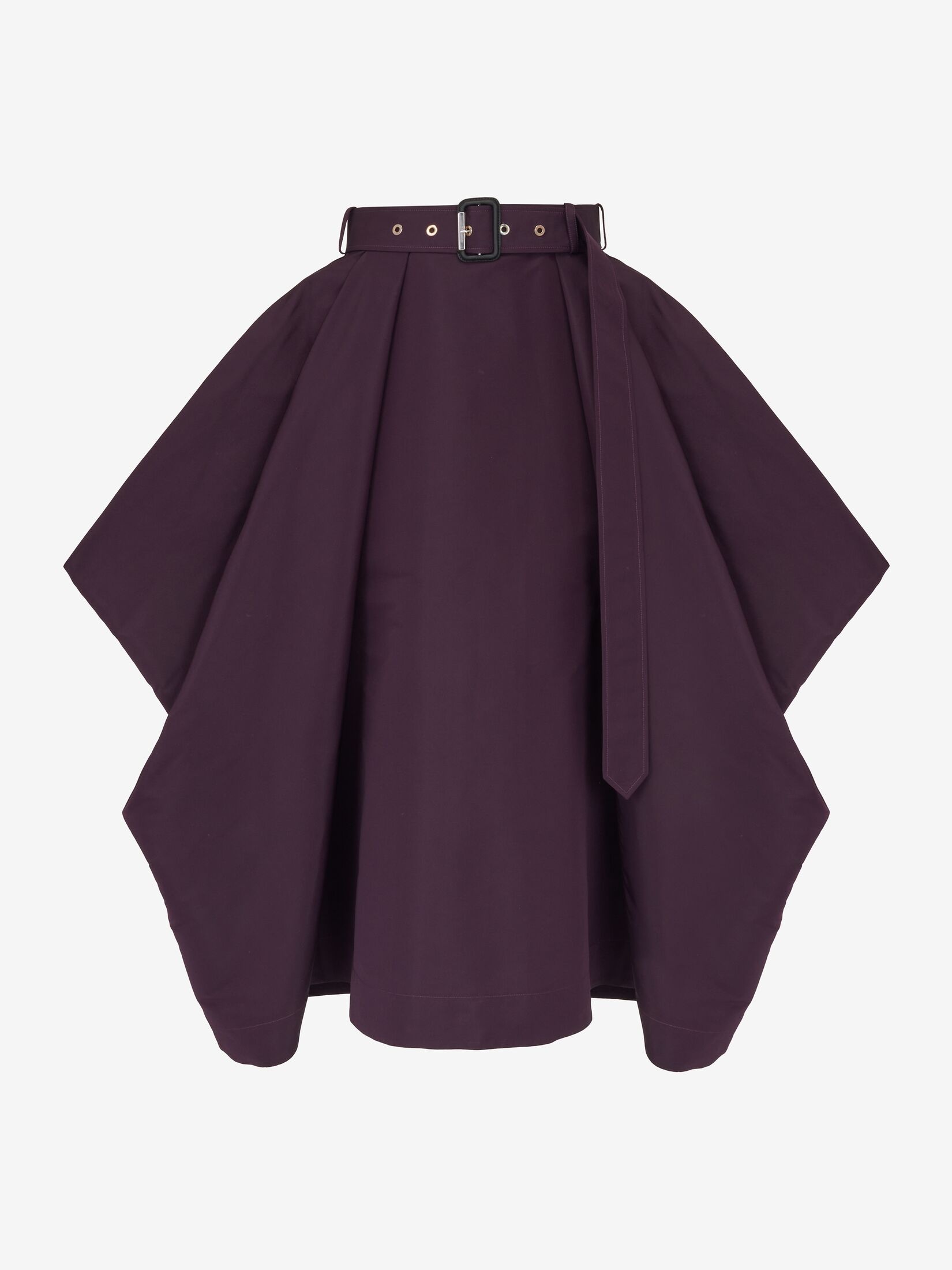 Women's Trench Drape Skirt in Night Shade - 1