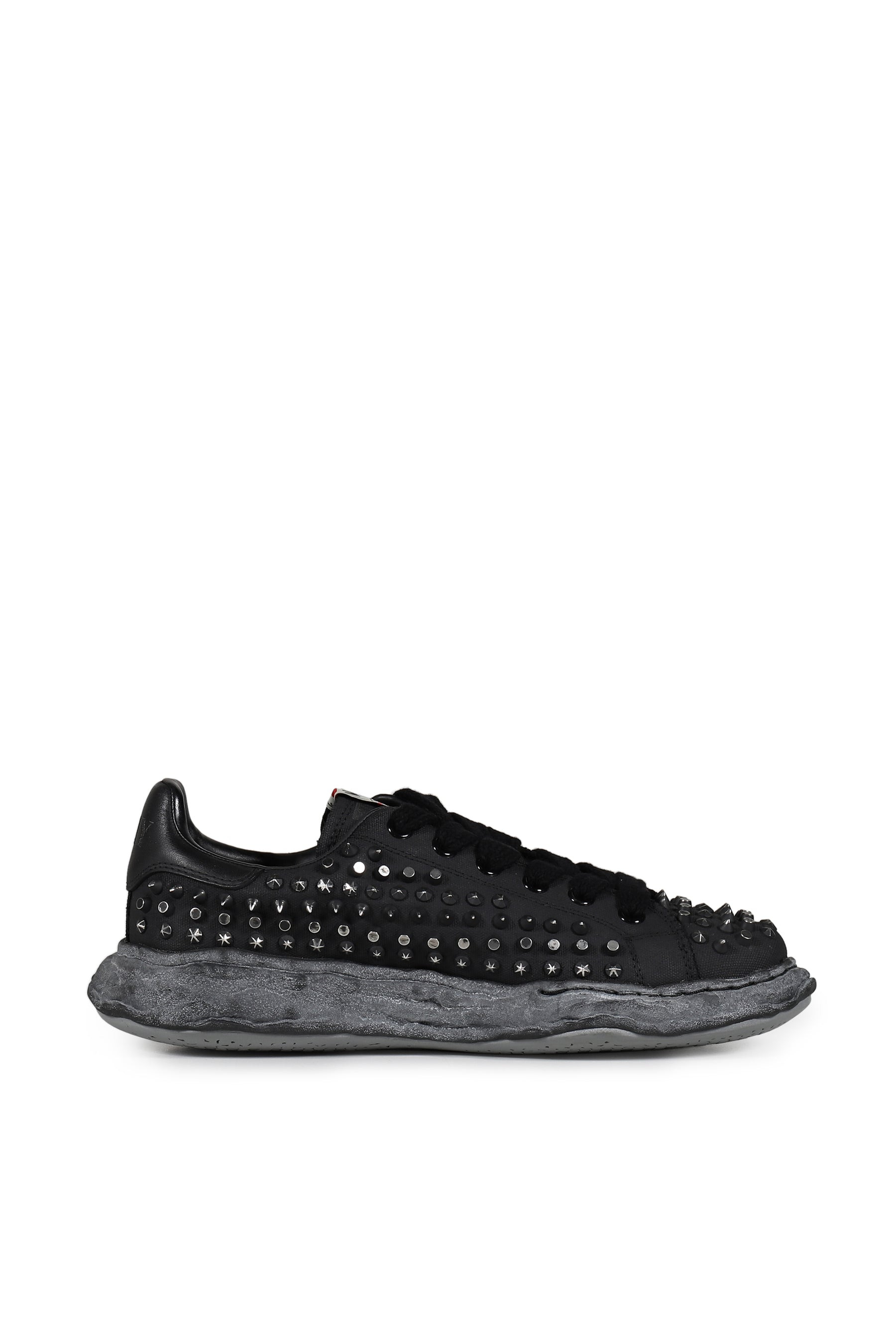 CHARLES STUDDED LOW / BLK BLK - 2