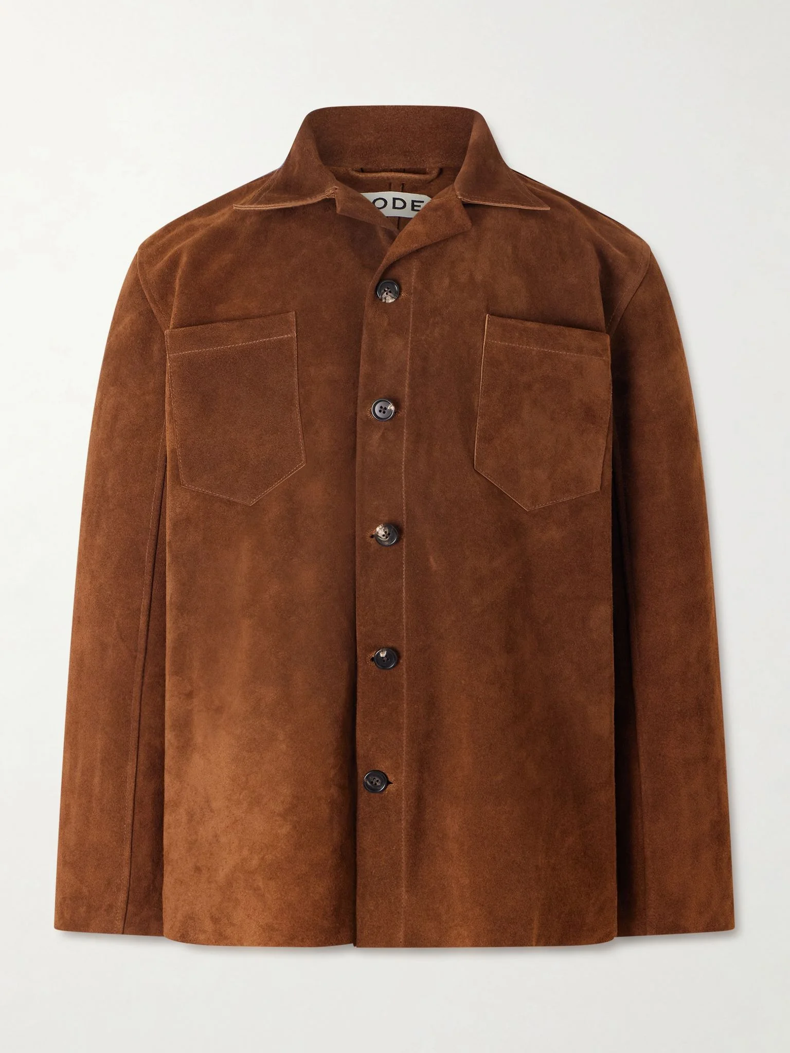 Suede Overshirt Brown - 1