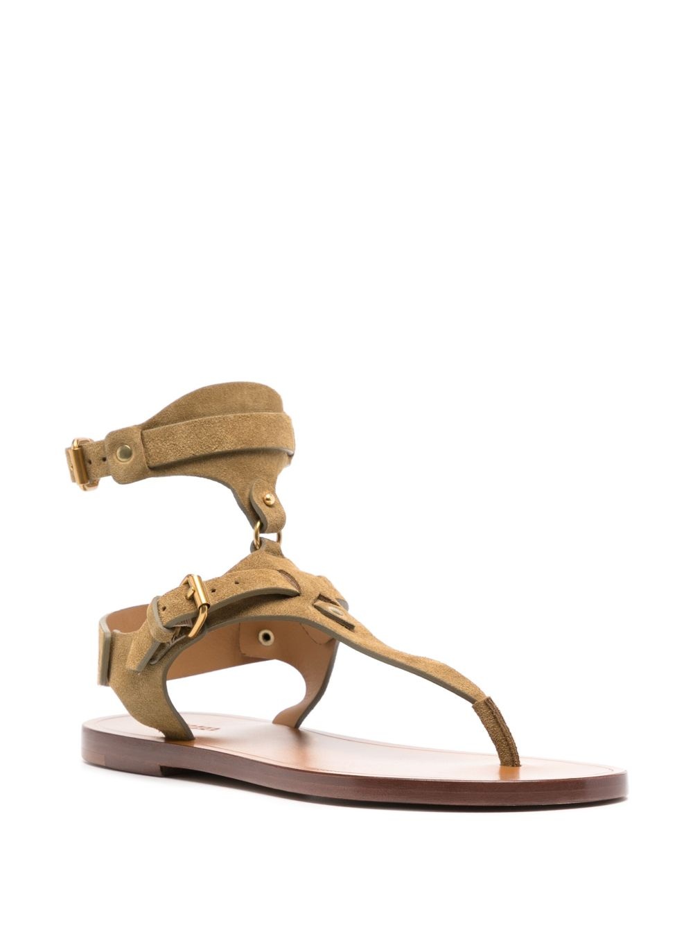 suede sandals - 2