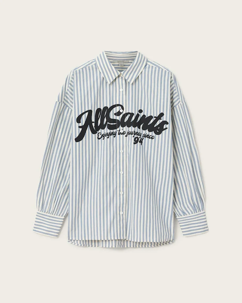 ADRIANNE RELAXED STRIPED SHIRT - 1