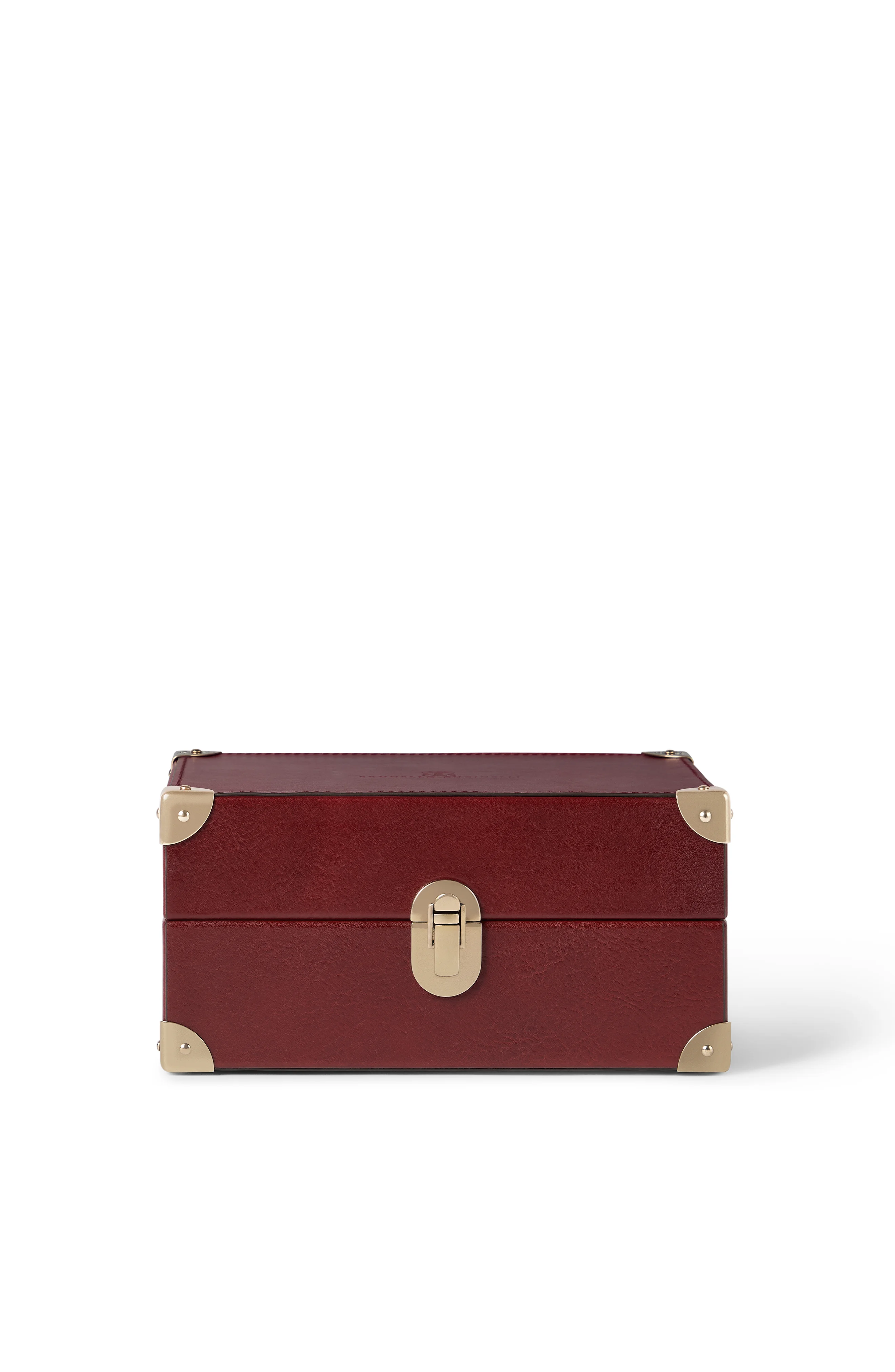 Brunello Cucinelli Calfskin watch case in Wine at Nordstrom - 1