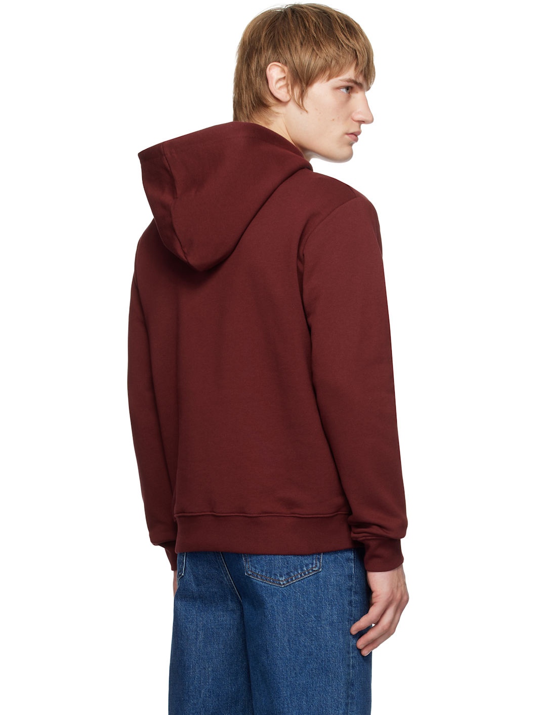 Burgundy Snake Hoodie - 3