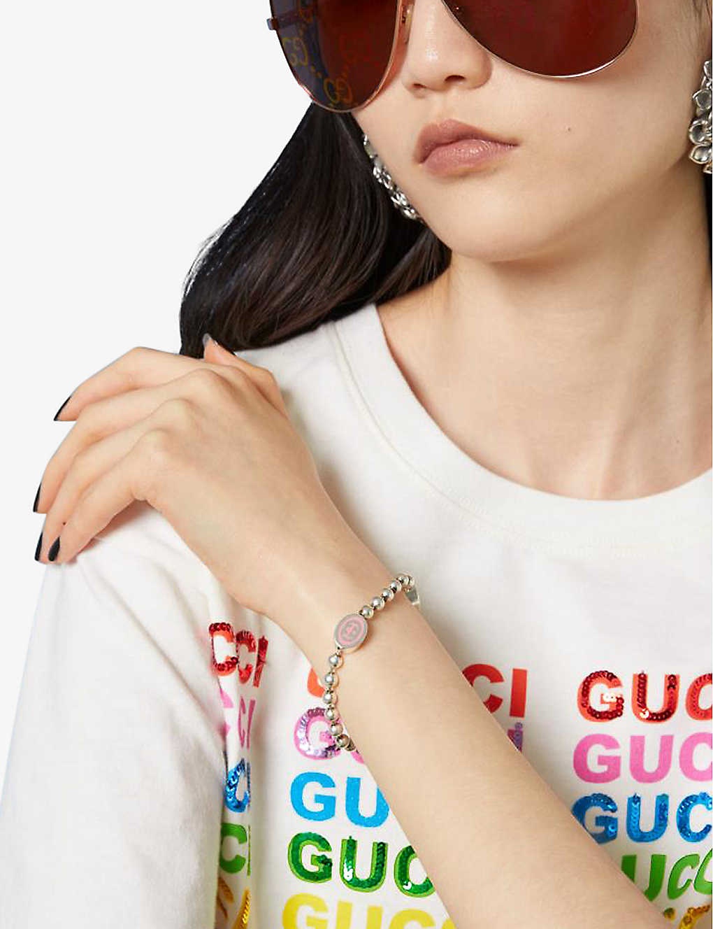 累積売上総額第１位【GUCCI★20/21秋冬】INTER-LKG G BRACELET 累積売上総額第1位【GUCCI☆20/21秋冬】INTER-LKG G BRACELET