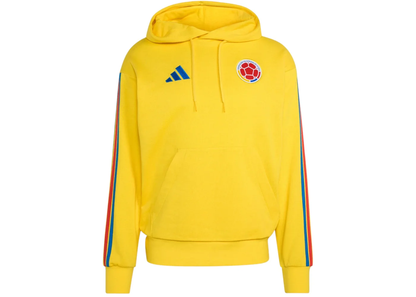 adidas Colombia DNA Fleece Hoodie Impact Yellow - 1