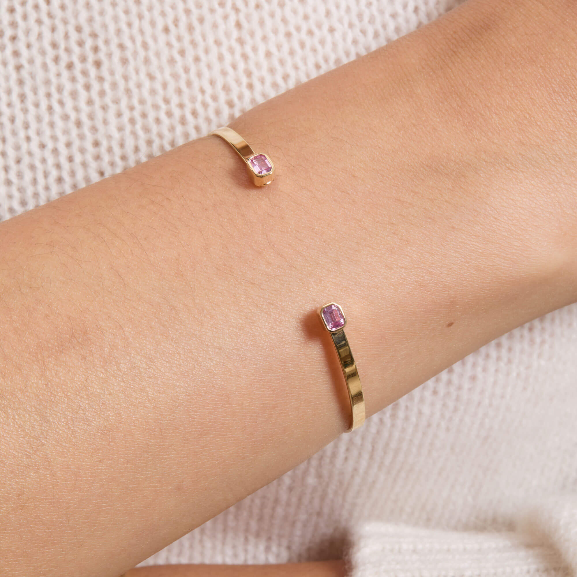 Orchid Sapphire Cuff - 2